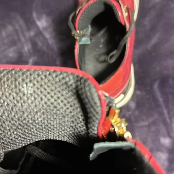 VERSACE Red Leather Low Trainers with Gold Medusa US Men’s Size 10 / EU… - Picture 13 of 16